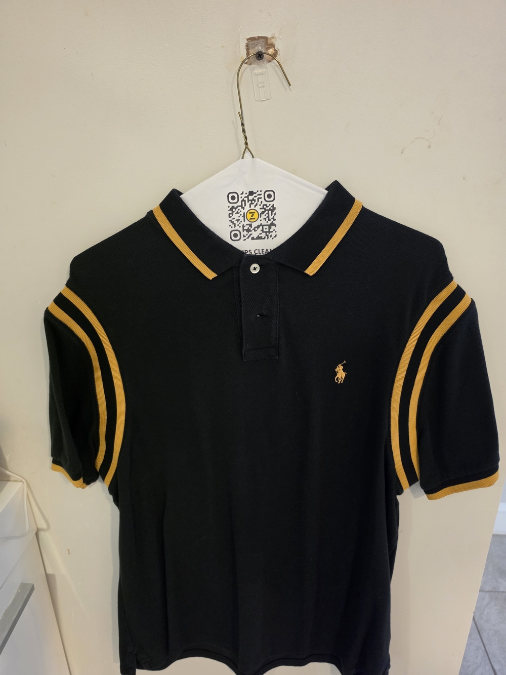 Ralph Lauren Black and Yellow Polo Shirt
